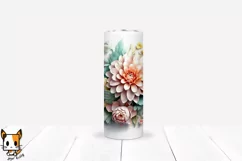 3d Floral Tumbler Wrap Design for Sublimation3d Floral Tumbler Wrap Design for Sublimation