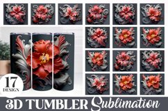 3D Flower Tumbler Sublimation Bundle Product Image 1