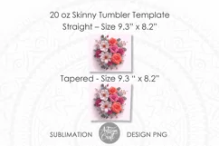 3d floral tumbler wrap
