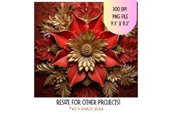 3d Flower Tumbler Wrap  Christmas Sublimation Tumbler Wrap