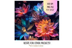 3d Flower Tumbler Wrap Floral 3d Sublimation Tumbler Wrap