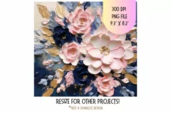 3d Flower Tumbler Wrap | Floral 3d Sublimation Tumbler Wrap