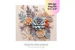 3d Flower Tumbler Wrap | Floral 3d Sublimation Tumbler Wrap