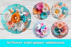 3d  flower wind spinner sublimation design bundle, 3d flower wind spinner design, 3d flower sublimation.