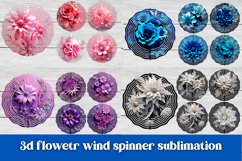 3d flower wind spinner sublimation design bundle, 3d flower summer sublimation, 3d flower wind spinner bundle.