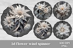 3d flower wind spinner sublimation design bundle, 3d flower summer sublimation, 3d flower wind spinner bundle.