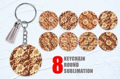 3D Flower Wood Carving Keychain | Keyring Product Image 1