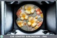 Gorgeous3D Flowers Car Coaster design.