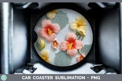 Gorgeous3D Flowers Car Coaster design.