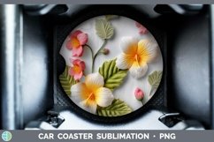 Gorgeous3D Flowers Car Coaster design.