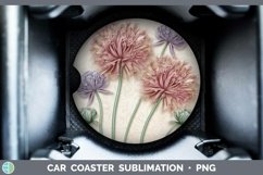Gorgeous3D Flowers Car Coaster design.