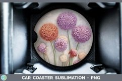 Gorgeous3D Flowers Car Coaster design.
