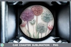 Gorgeous3D Flowers Car Coaster design.