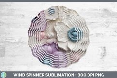 Gorgeous3D Flowers Wind Spinner design.