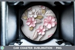Gorgeous3D Flowers Car Coaster design.