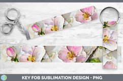 Gorgeous3D Flowers Key Fob design.