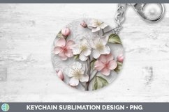 Gorgeous3D Flowers Keychain design.