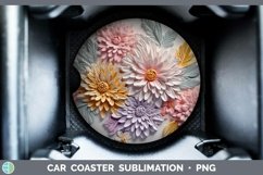 Gorgeous3D Flowers Car Coaster design.