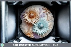 Gorgeous3D Flowers Car Coaster design.