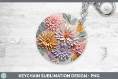 Gorgeous3D Flowers Keychain design.