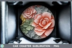Gorgeous3D Flowers Car Coaster design.