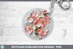 Gorgeous3D Flowers Keychain design.