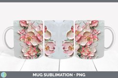 Gorgeous3D Flowers Mug Wrap design.