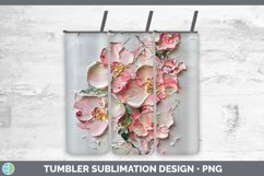 Gorgeous3D Flowers Tumbler design.