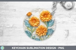 Gorgeous3D Flowers Keychain design.