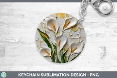 Gorgeous3D Flowers Keychain design.