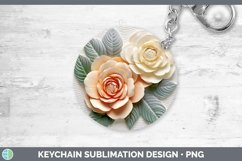 Gorgeous3D Flowers Keychain design.