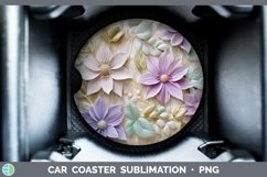 Gorgeous3D Flowers Car Coaster design.