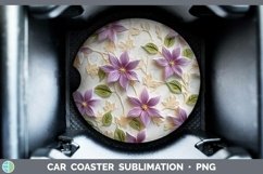 Gorgeous3D Flowers Car Coaster design.