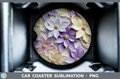 Gorgeous3D Flowers Car Coaster design.