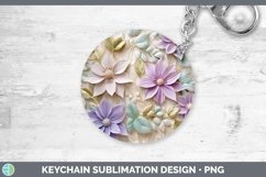Gorgeous3D Flowers Keychain design.