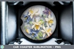 Gorgeous3D Flowers Car Coaster design.