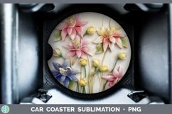 Gorgeous3D Flowers Car Coaster design.