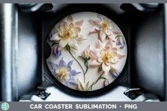 Gorgeous3D Flowers Car Coaster design.