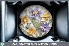 Gorgeous3D Flowers Car Coaster design.