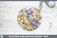Gorgeous3D Flowers Keychain design.