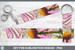 Gorgeous3D Flowers Key Fob design.