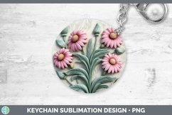 Gorgeous3D Flowers Keychain design.