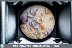 Gorgeous3D Flowers Car Coaster design.