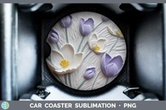 Gorgeous3D Flowers Car Coaster design.