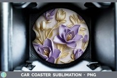 Gorgeous3D Flowers Car Coaster design.
