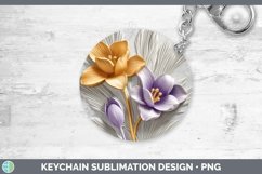 Gorgeous3D Flowers Keychain design.