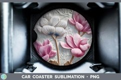 Gorgeous3D Flowers Car Coaster design.