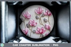 Gorgeous3D Flowers Car Coaster design.
