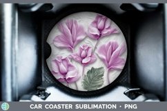Gorgeous3D Flowers Car Coaster design.
