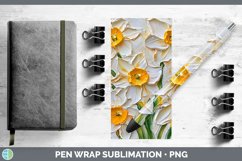 Gorgeous3D Flowers Pen Wrap design.